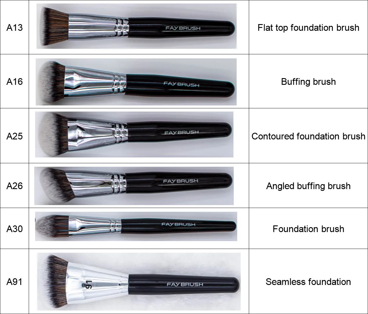 foundation buffing makeup brush